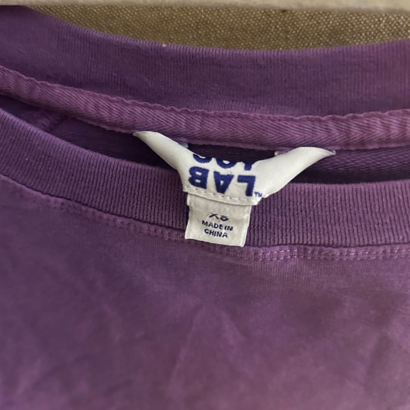 🟥 Clearance Joy Lab Ombré Cropped Sweatshirt Oversized SZ XS fit up to Medium - Picture 5 of 5